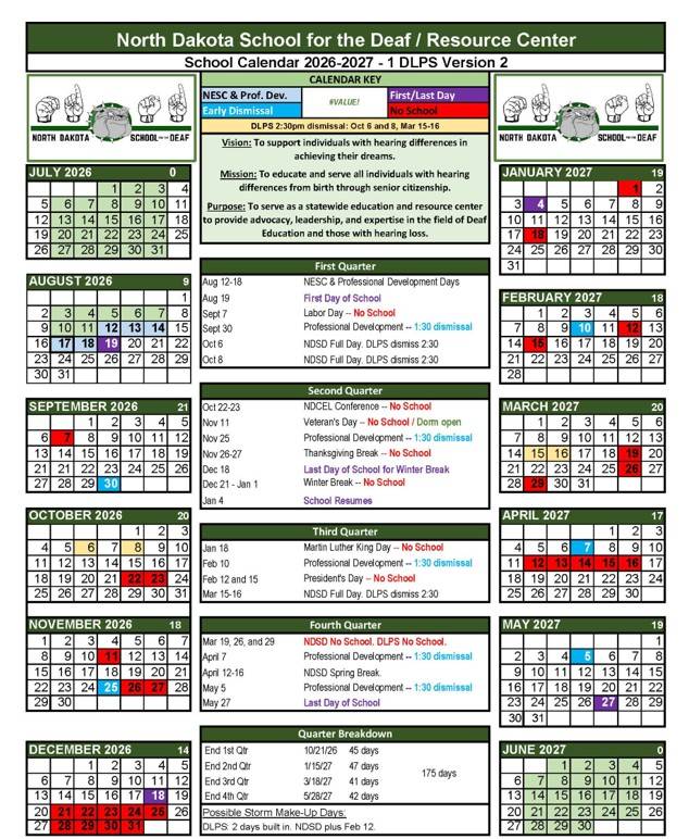 2026-27 Academic Calendar