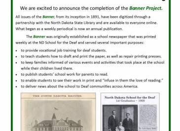 digitizing Banner collection project with ND State Library