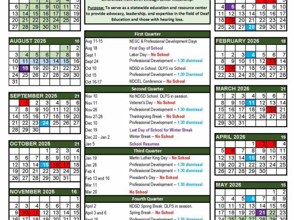 2025-26 Academic Calendar
