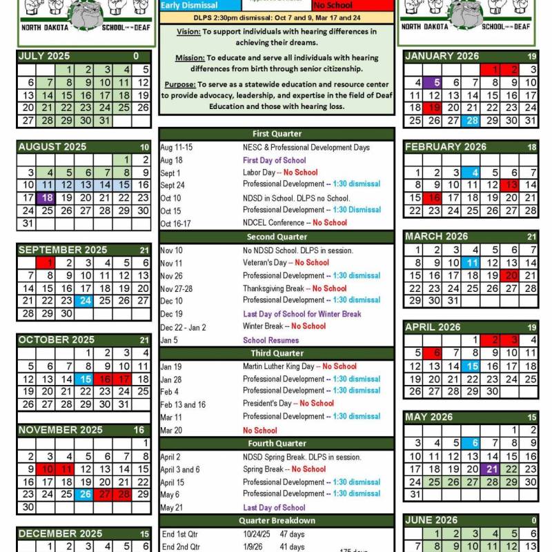 2025-26 Academic Calendar