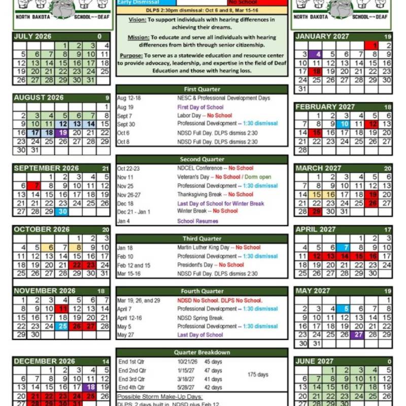 2026-27 Academic Calendar