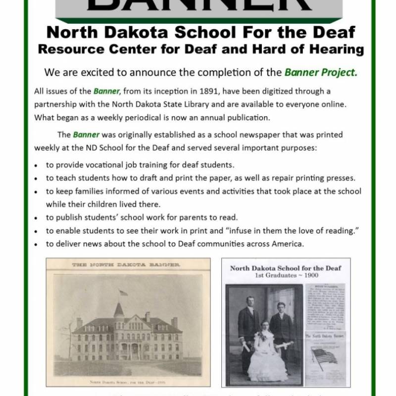 digitizing Banner collection project with ND State Library