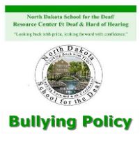 NDSD Logo with heading Bullying Policy 