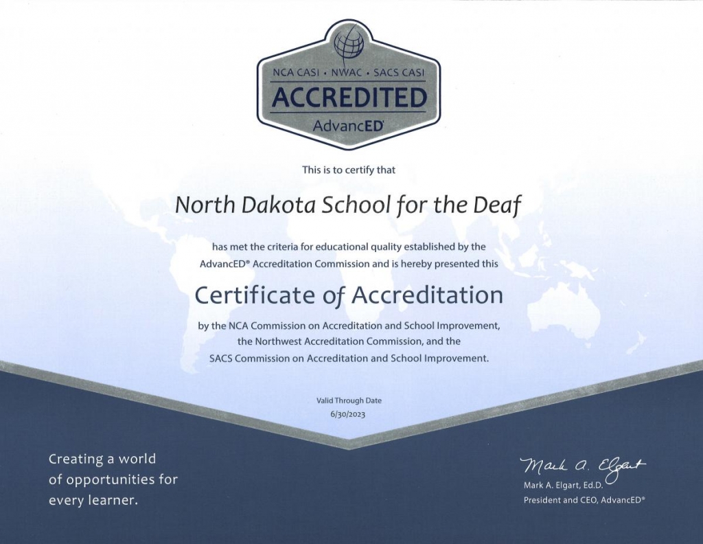 Accreditation Certificate